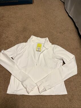 all in motion White Quarter-Zip Pullover Sweatshirt